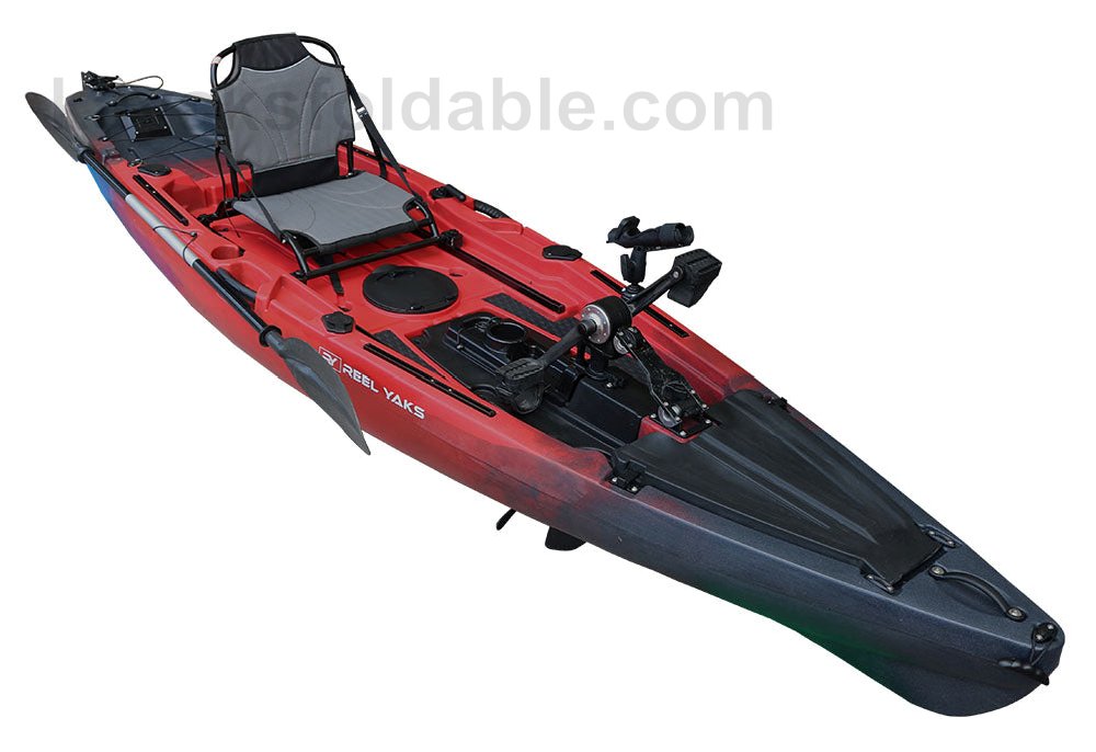 Low Price 12ft Ranger Fishing Propeller Drive Kayak, foot powered kayak